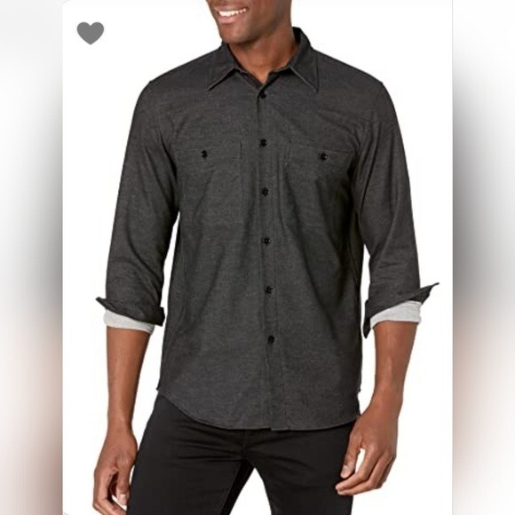 Theory Mens Noll 2pkt Maxson Shirting Long Sleeve Button Down Shirt Small